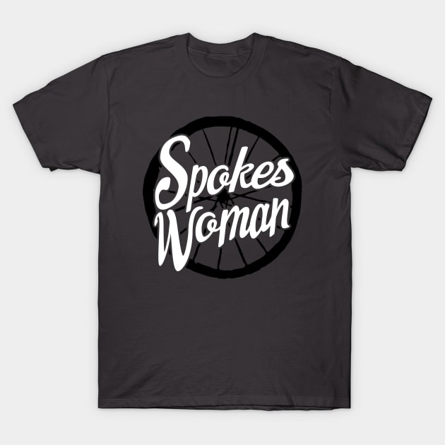 Cycling Spokes Woman - 2 Color T-Shirt by jbfatcats